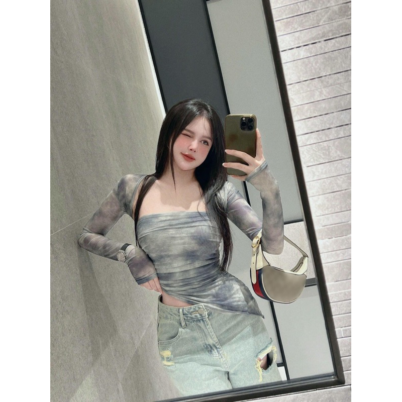 Set Áo Lưới Quây Kèm áo Khoác Body Mã CH836