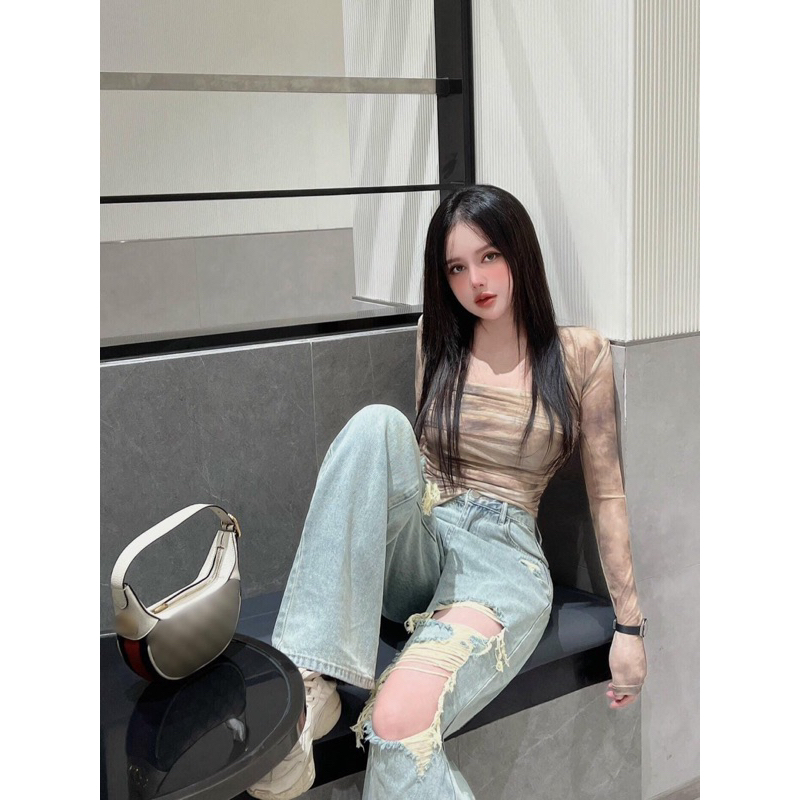 Set Áo Lưới Quây Kèm áo Khoác Body Mã CH836
