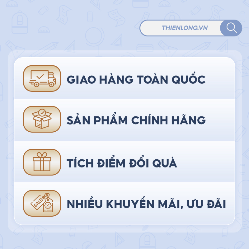 Combo 20 Bút bi Thiên Long TL-027 ngòi 0,5mm - Bút bi viết 4 màu mực xanh/đỏ/đen/tím