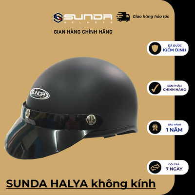 Mũ bảo hiểm nửa đầu không kính SUNDA HALYA (nhiều màu)
