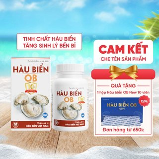Tinh Chất Hàu Biển OB Bổ Tinh Trùng, Tăng Sinh Lý Nam Hiệu Quả (Hộp 30 Viên) Oyster