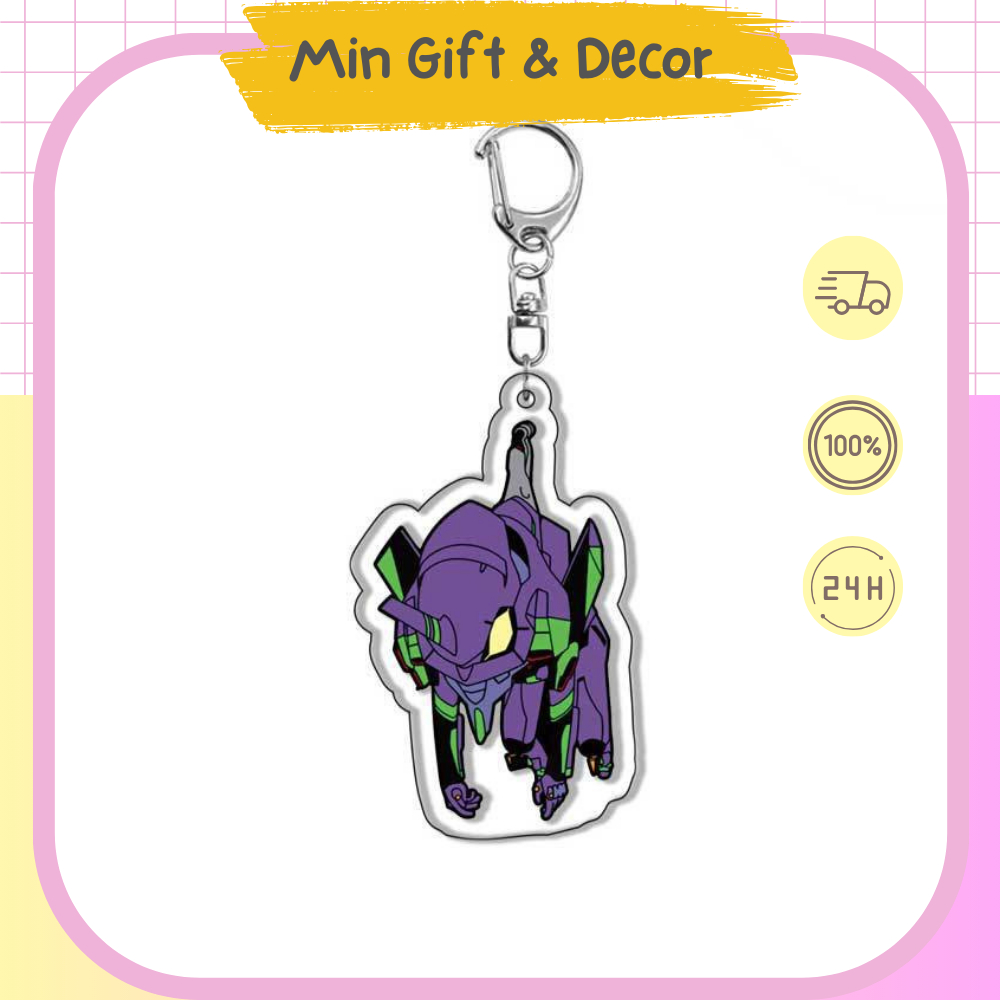 Móc khóa Evangelion chibi cute dễ thương dành cho bạn bè