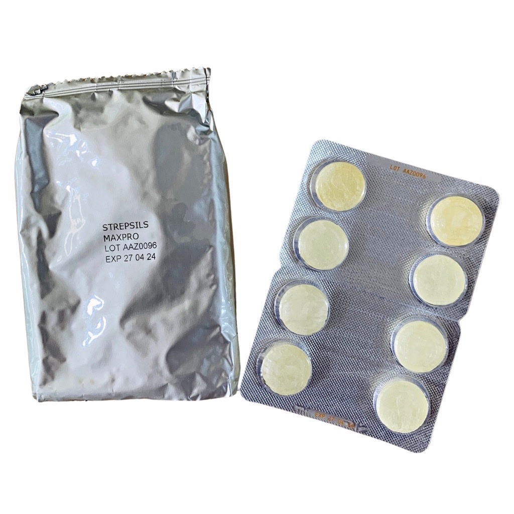 Viên ngậm giảm đau họng Strepsils Maxpro mật ong và chanh