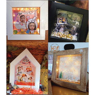 khung 3D hộp sie lòng 12*12, 15×15 ,15*20, 20x20, 20*30 ...sâu 2.5cm, chưa kèm trang trí