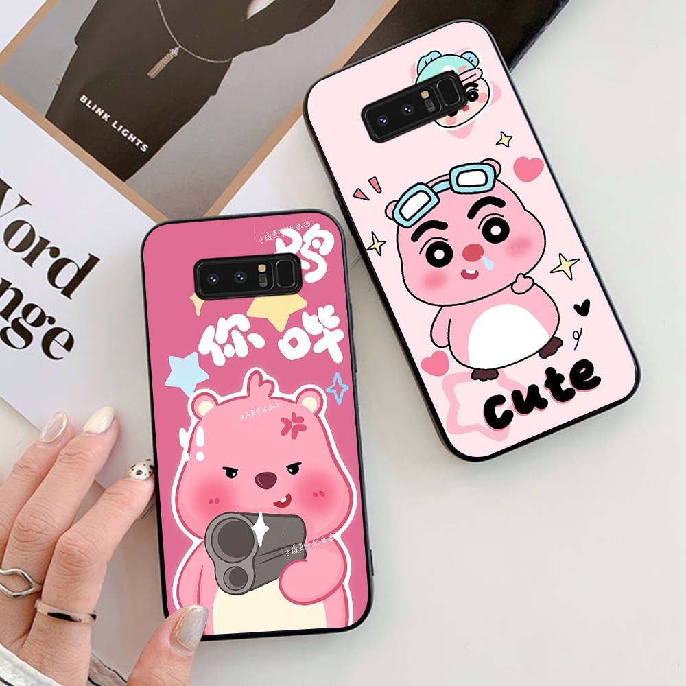 Ốp lưng Samsung note 8 in hình loopy super cute hồng