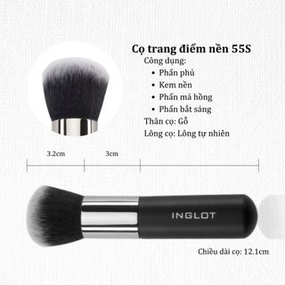 Cọ trang điểm đa năng dùng cho tán nền, phấn phủ và má hồng Makeup Brush 55S Inglot