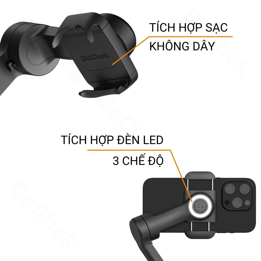 Gimbal GoChek HunteX G5 Chính Hãng - Thiết bị chống rung, quay video chuyên nghiệp cho điện thoại