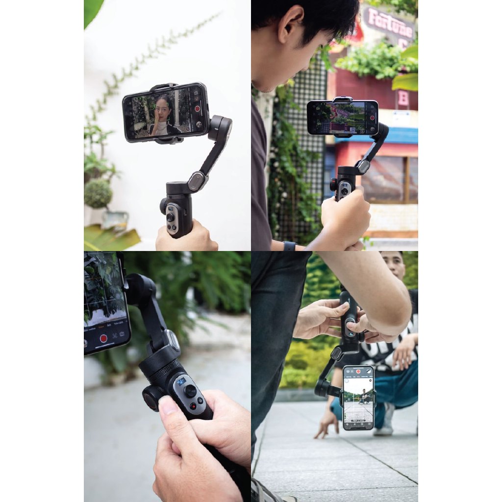 Gimbal GoChek HunteX G5 Chính Hãng - Thiết bị chống rung, quay video chuyên nghiệp cho điện thoại