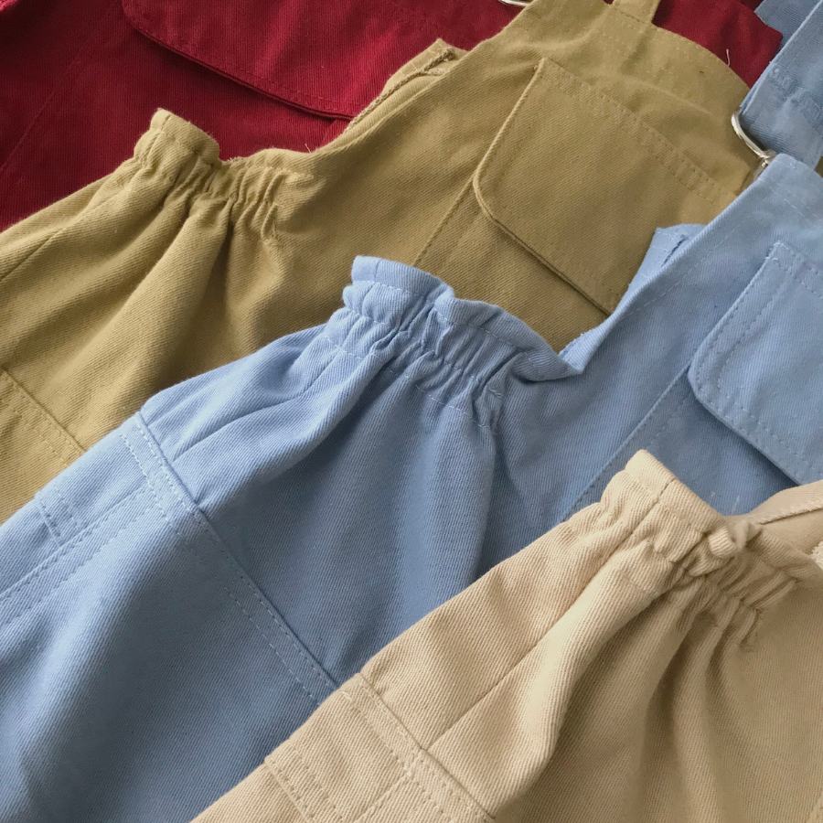 Yếm quần short nữ chất vải kaki ZIE 7212 - Jemcloset