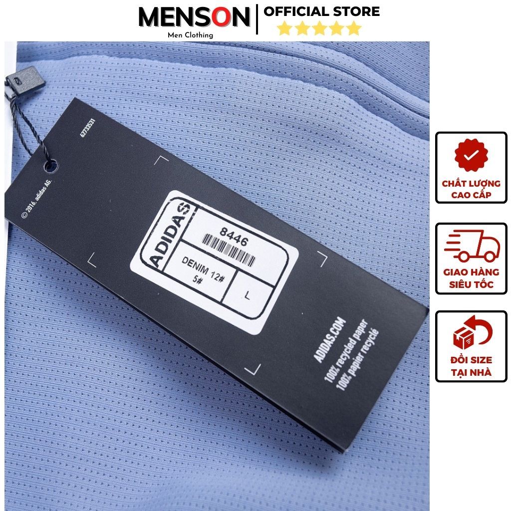 Bộ thể thao nam thu đông kéo khoá Adidas cao cấp dài tay Menson MD8446 Bộ đồ nam mùa đông dày dặn 2023 Hàng Hiệu