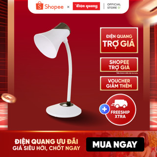 Đèn bàn bảo vệ thị lực Điện Quang ĐQ DKL15 WBK BW (Màu trắng-đen, bóng led warmwhite)