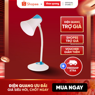 [HỎA TỐC] Đèn bàn bảo vệ thị lực Điện Quang ĐQ DKL15 B cắm điện trực tiếp (bóng led ánh sáng trắng) - Bảo hành 12 tháng