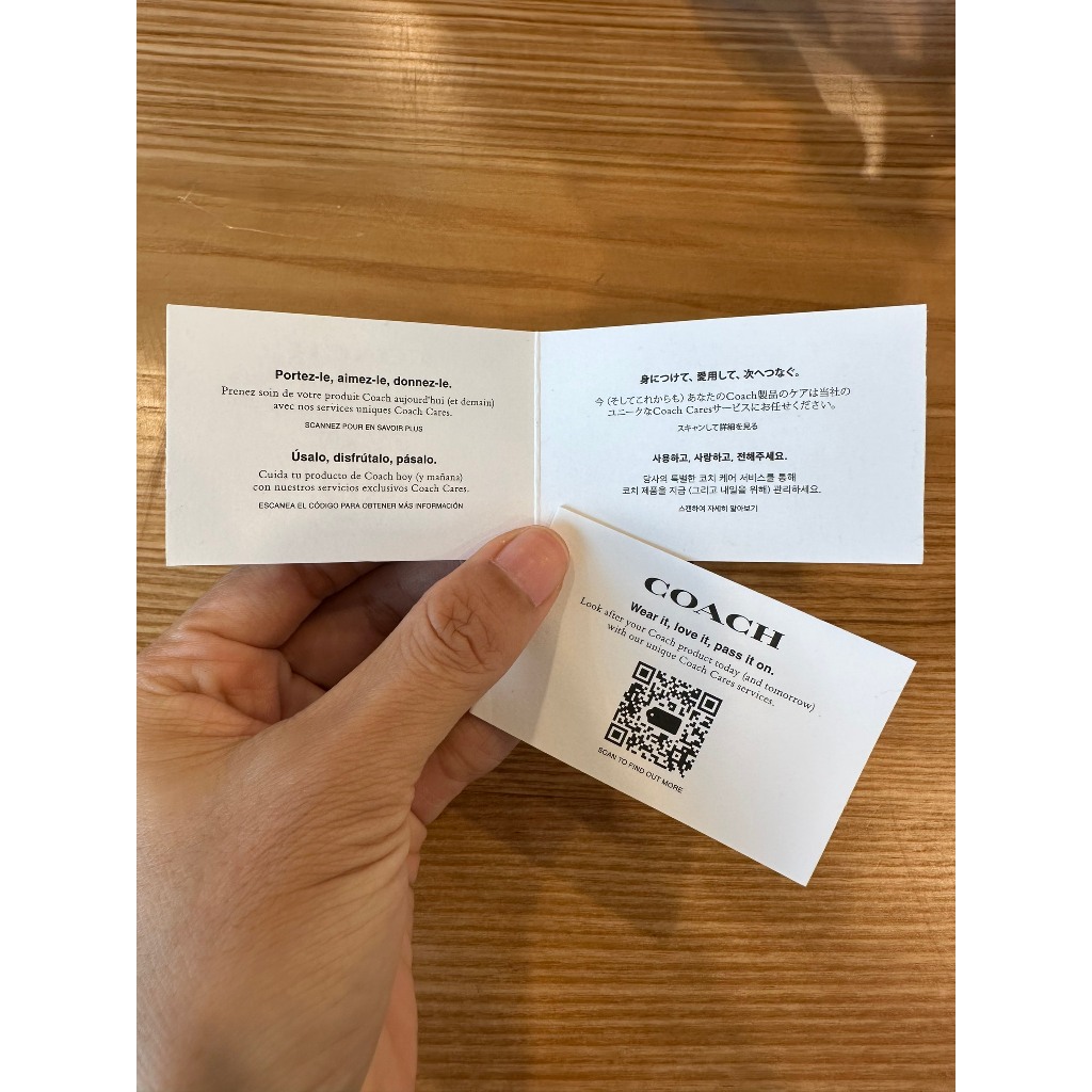 Ví Coach chính hãng gập kéo logo Coach Monogram Mini