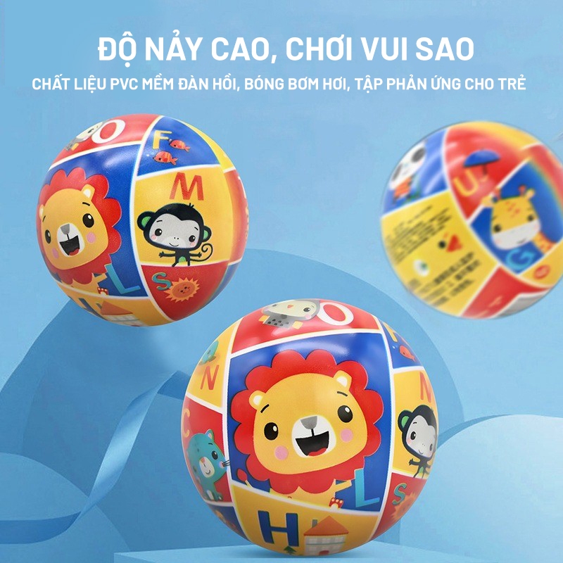Bóng Mini Cho Trẻ 0-2 Tuổi In Hình Các Con Vật Đáng Yêu