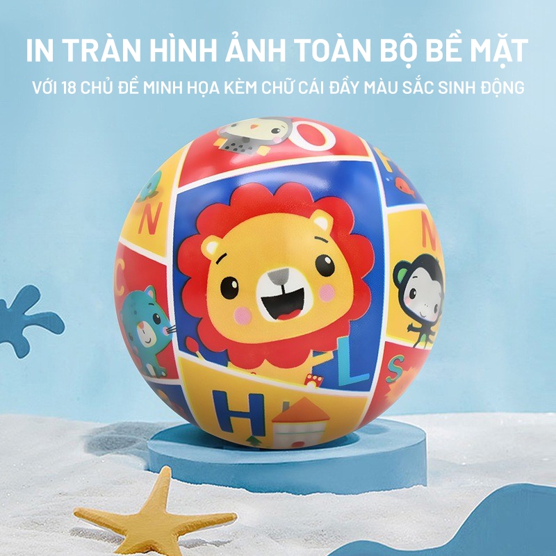 Bóng Mini Cho Trẻ 0-2 Tuổi In Hình Các Con Vật Đáng Yêu