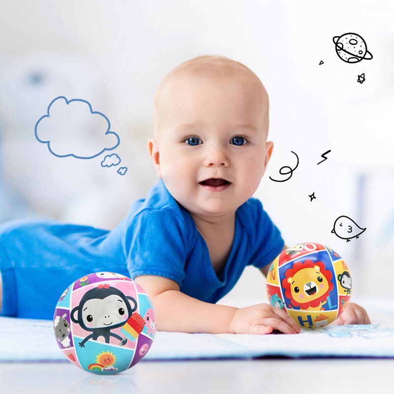 Bóng Mini Cho Trẻ 0-2 Tuổi In Hình Các Con Vật Đáng Yêu