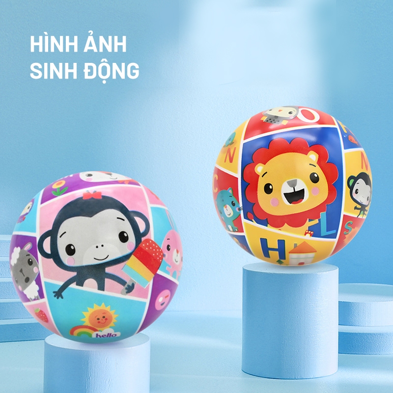 Bóng Mini Cho Trẻ 0-2 Tuổi In Hình Các Con Vật Đáng Yêu