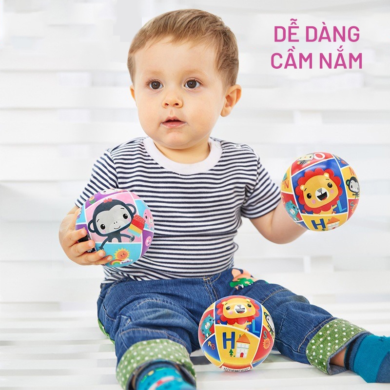 Bóng Mini Cho Trẻ 0-2 Tuổi In Hình Các Con Vật Đáng Yêu