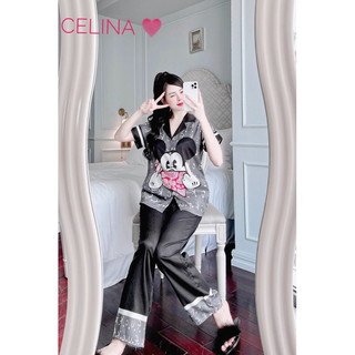 Bộ lụa xước thiết kế Celina