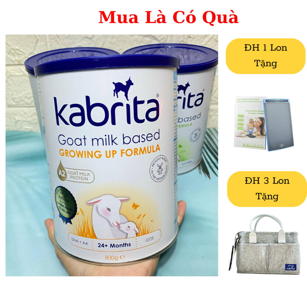 Sữa dê Kabrita Hà Lan số 1, 2, 3 Sữa công thức 800g giúp bé phát triển hệ tiêu hoá Date 2025 - 1 Đổi 1 Nếu Lỗi NSX