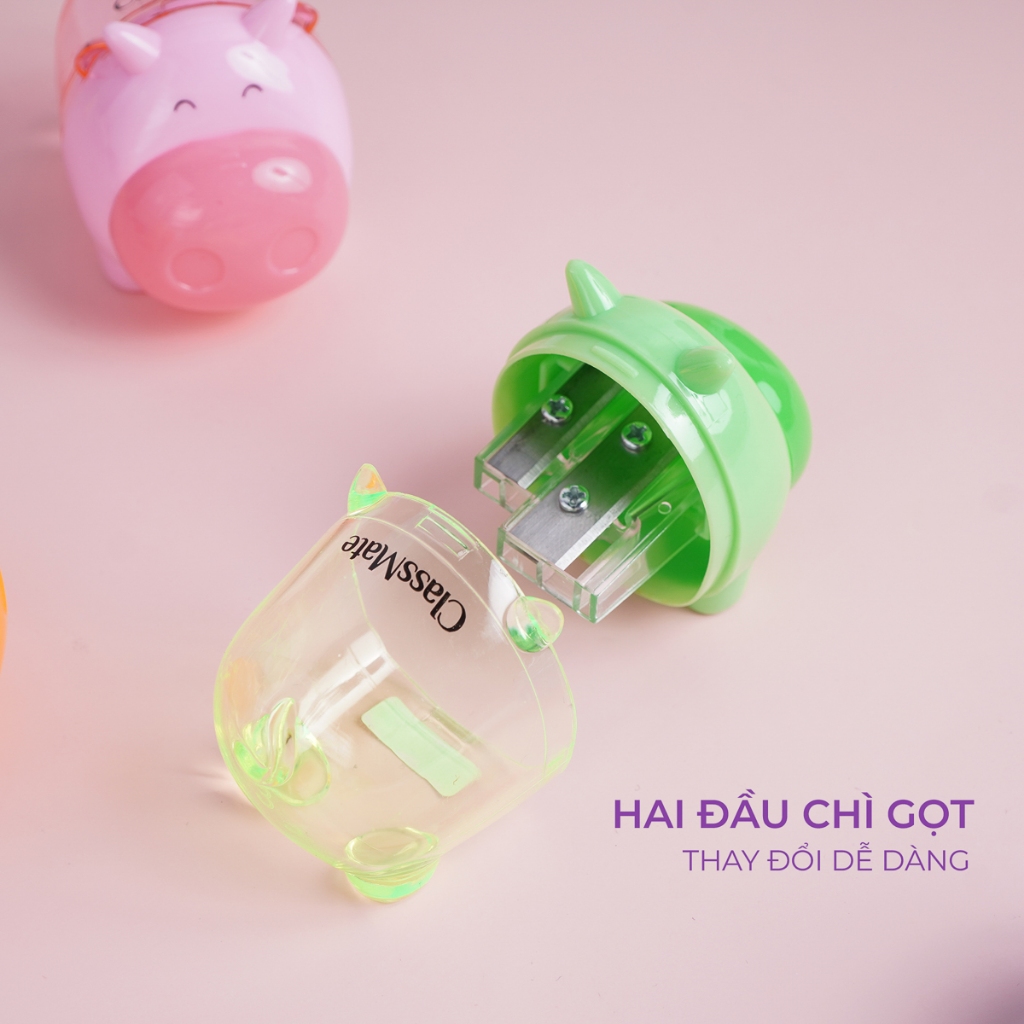 Gọt Bút Chì Kim Loại Gọt Chì Hình Con Bò Sữa Ngộ Nghĩnh Dùng Cho Các Loại Chì Gỗ PS203