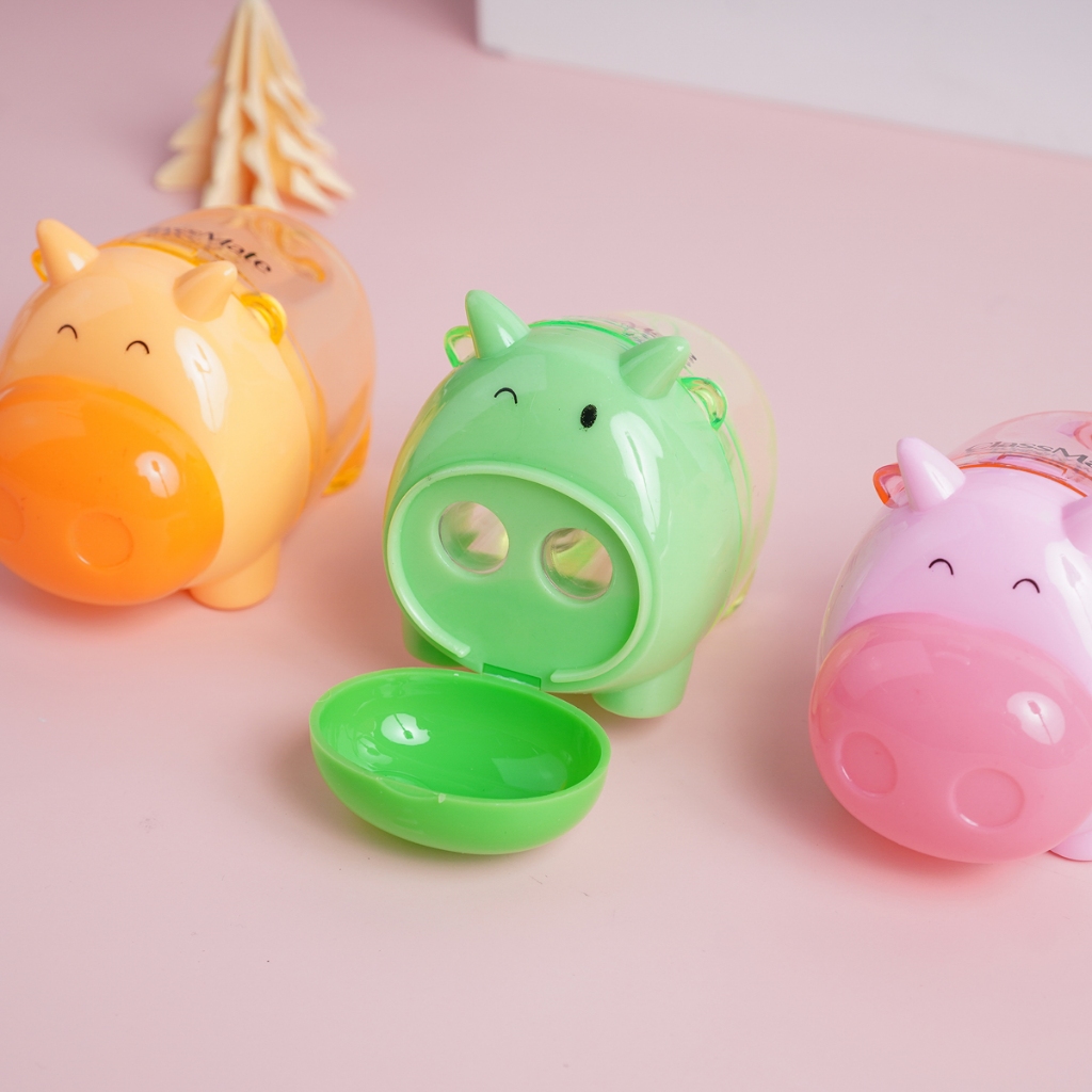 Gọt Bút Chì Kim Loại Gọt Chì Hình Con Bò Sữa Ngộ Nghĩnh Dùng Cho Các Loại Chì Gỗ PS203