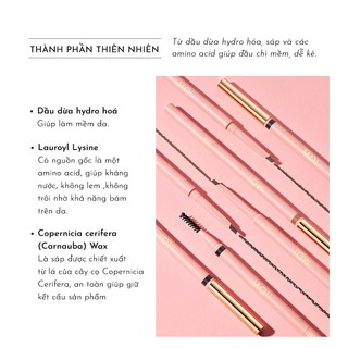 Chì kẻ mày MOI Perfect Shape Eyebrow Pencil