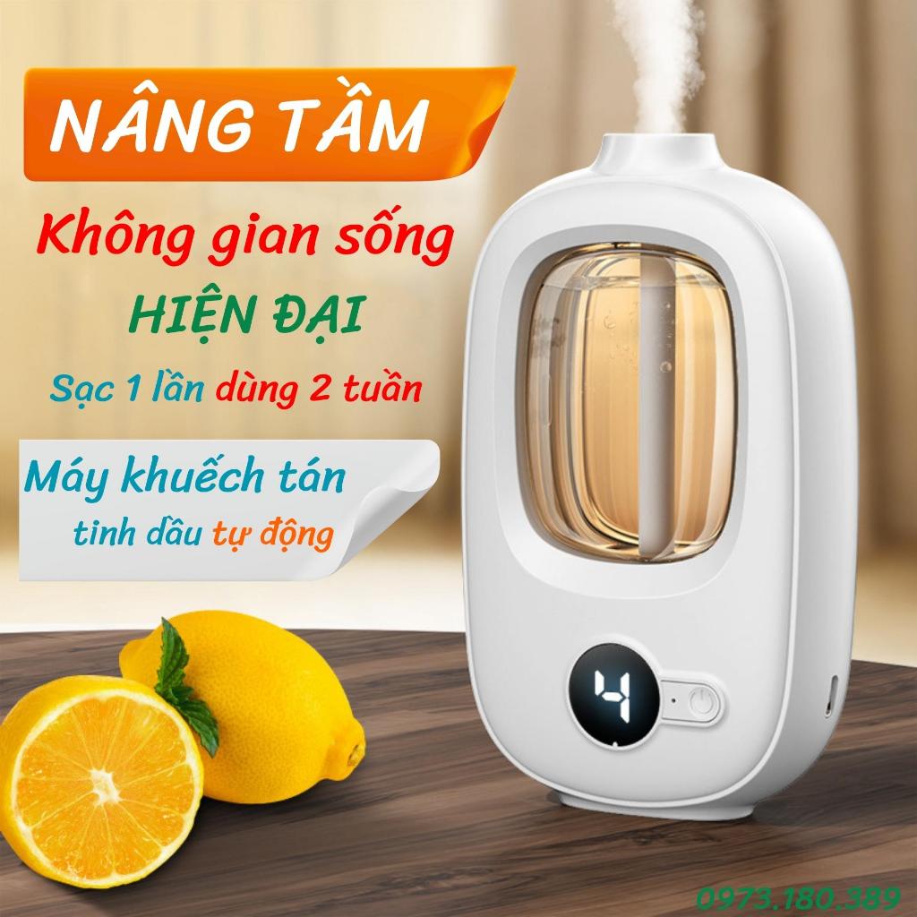 Máy Khuếch tán tinh dầu tự động hẹn giờ treo tường để bàn phòng ngủ phòng khách làm thơm nhà làm mát không khí _BC06