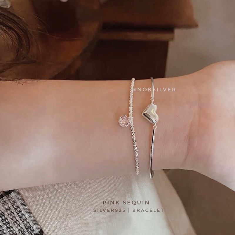 lắc tay Pink sequin ( lắc ở dưới)