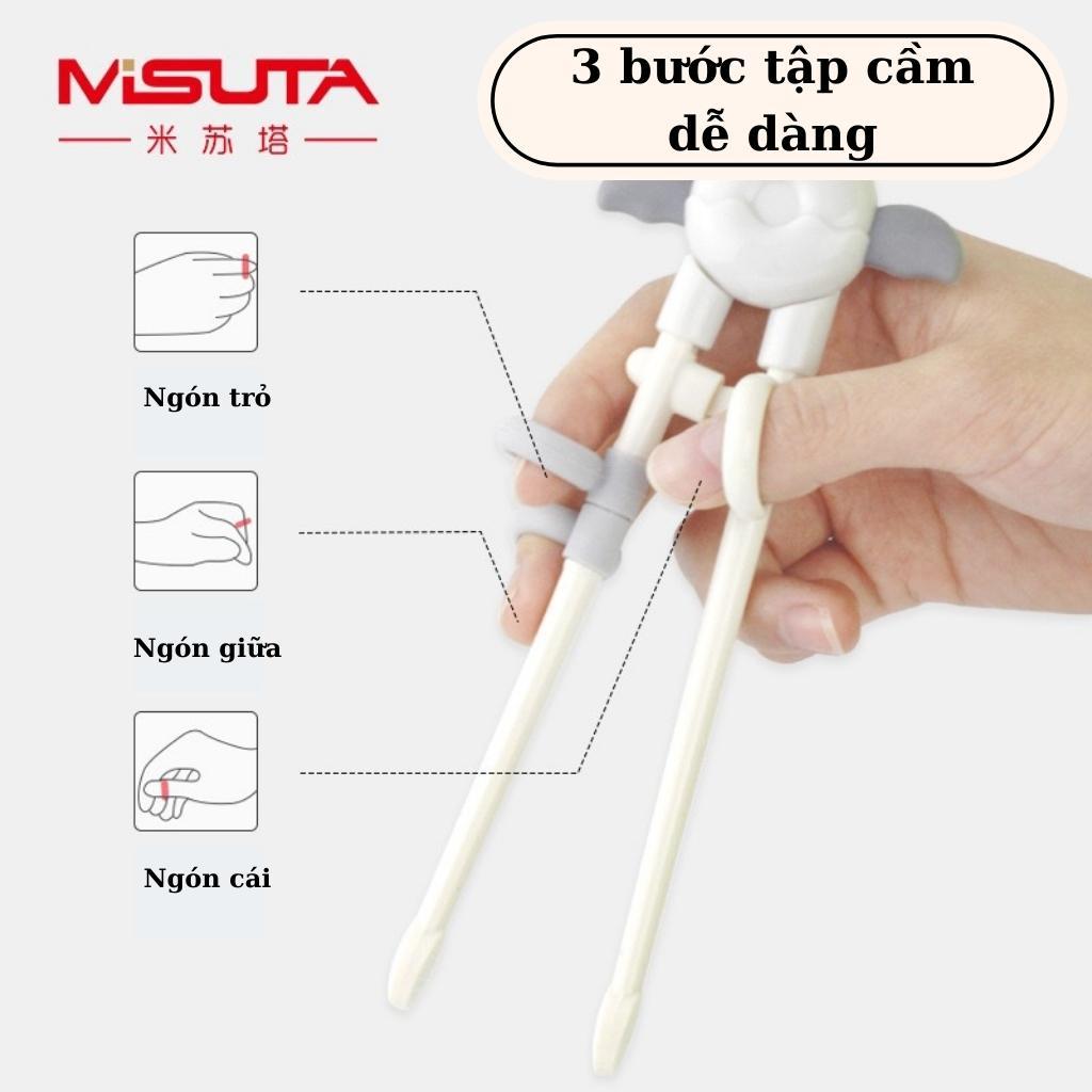 Đũa xỏ ngón tập ăn tập gắp Misuta cho bé