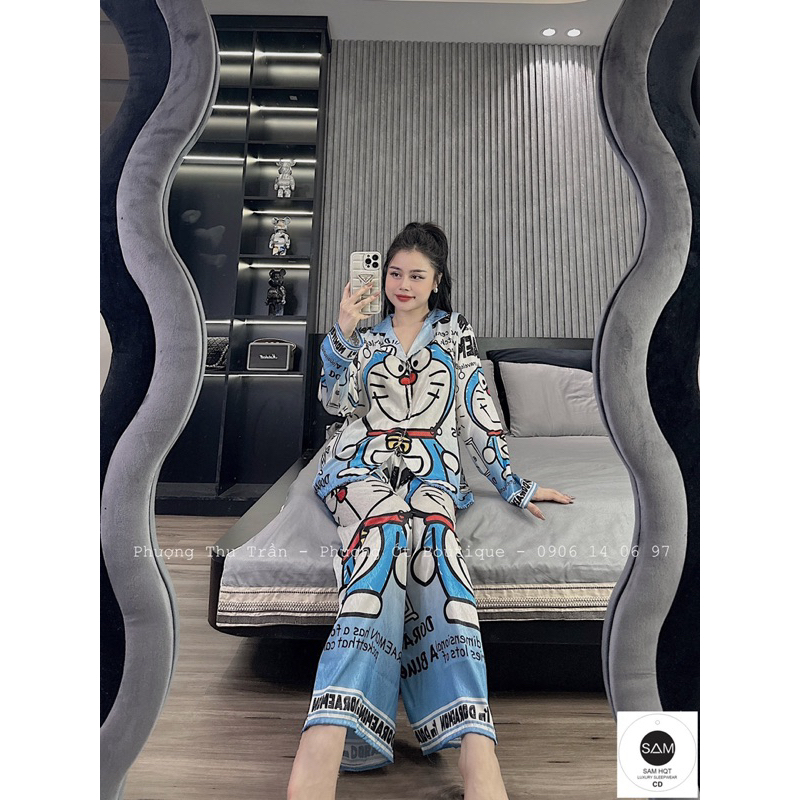 Bộ lụa xước thiết kế sam
