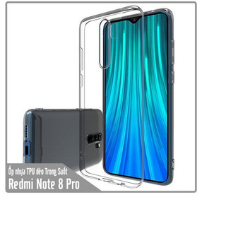 Ốp lưng cho điện thoại Xiaomi Redmi Note 8 Pro dẻo trong suốt cao cấp 0.6mm
