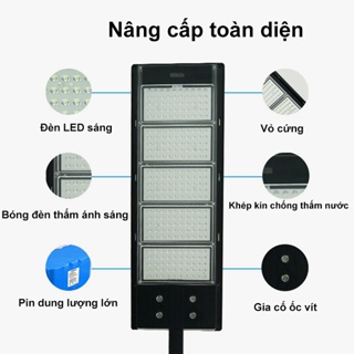 đèn đường năng lượng mặt trời 800W Đèn led năng lượng mặt trời cảm biến tự