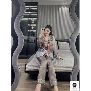 Bộ lụa xước thiết kế sam
