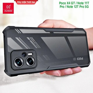 Ốp lưng Redmi Note 11T Pro / Note 12T Pro 5G / Poco X4 GT hiệu Xundd mặt lưng trong viền màu chống sốc 2 mét cao cấp