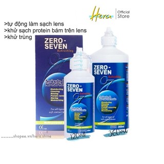 Nước Ngâm Lens Ngâm Kính Áp Tròng Zero Seven Hàn Quốc 120ml 360ml