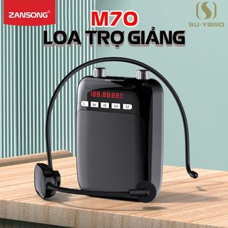  Loa Trợ Giảng Zansong M70 kèm mic  không dây hoặc có dây  âm thanh to rõ nhỏ gọn pin bền hỗ trợ bluetooth 5.1 