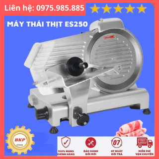 Máy thái thịt chín giò chả thịt nguội, máy cắt thịt đông lạnh bán tự động es250, es300