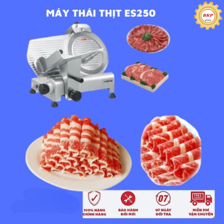 Máy Thái Thịt Chín Giò Chả Thịt Nguội, Máy Cắt Thịt Đông Lạnh Bán Tự Động ES250, ES300