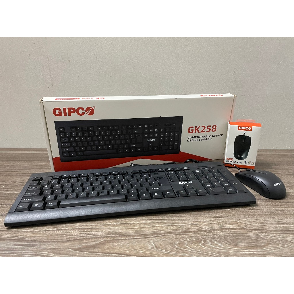 BỘ BÀN PHÍM CHUỘT GIPCO GK258 BLACK NEW