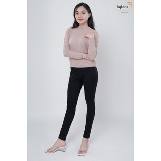 Hqlens Áo len nữ dài tay cổ liền H2339