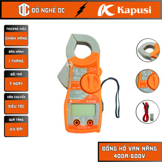 Đồng hồ vạn năng, ampe kìm đo điện năng, đồng hồ kẹp dòng 400a-600v k-9186 kapusi nhật bản nhựa cứng chuyên đo dòng điện