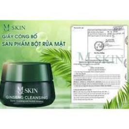 { CHÍNH HÃNG } Combo  Bột rửa mặt nhân sâm và Serum peel da nhân sâm MQ SKIN