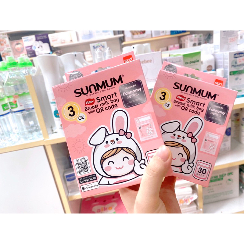 Túi trữ sữa Sunmum Thái Lan 100ml - hộp 30 túi