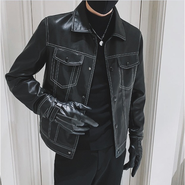 Áo Khoác Da Nam Hàng Quảng Châu Cao Cấp - HALI