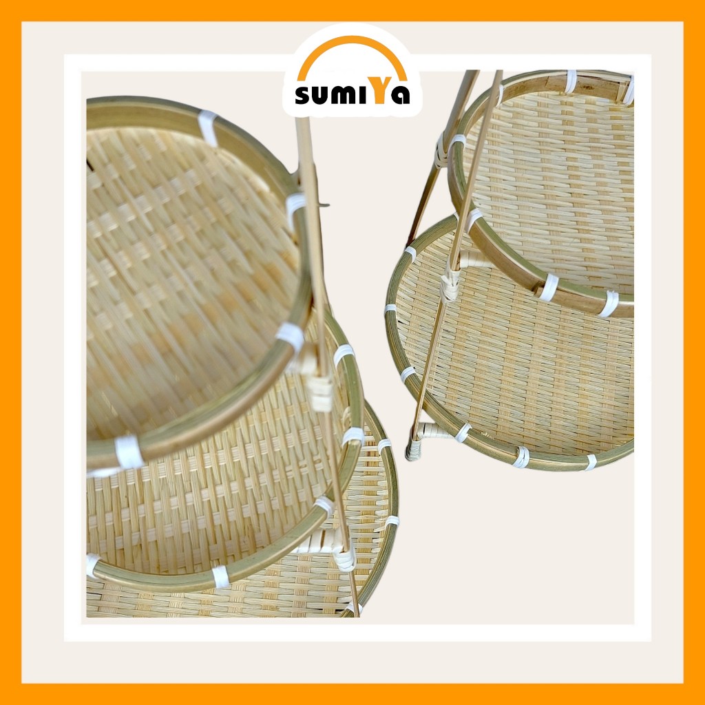 Mẹt tre tầng SUMIYA dùng để trái cây, bánh kẹo, decor, trang trí