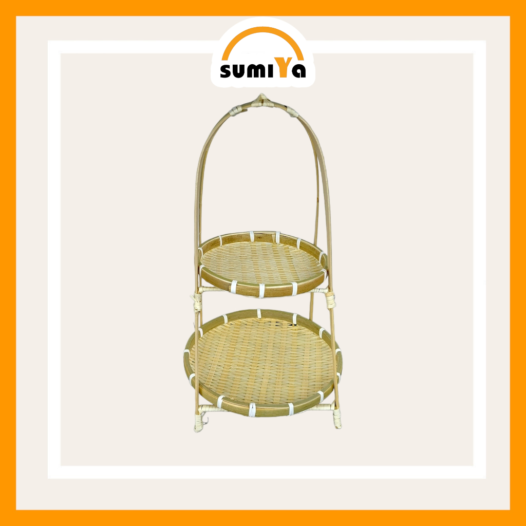 Mẹt tre tầng SUMIYA dùng để trái cây, bánh kẹo, decor, trang trí
