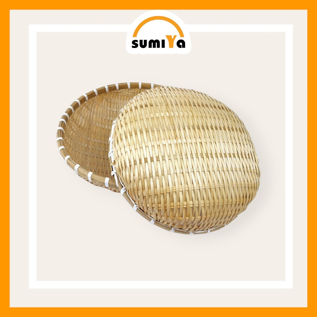 Rá tre, Rổ tre hình tròn, nguyên liệu tự nhiên thân thiện với môi trường