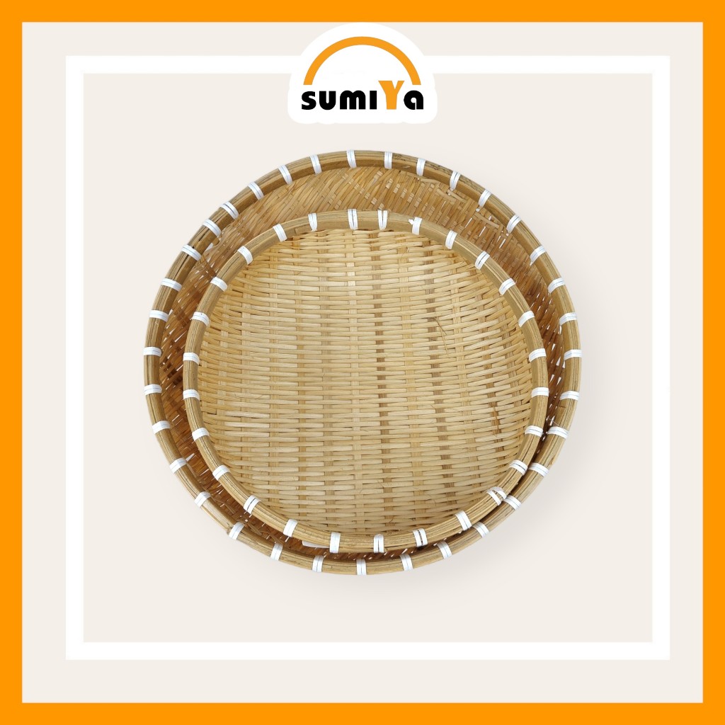 Rá tre, Rổ tre hình tròn, nguyên liệu tự nhiên thân thiện với môi trường