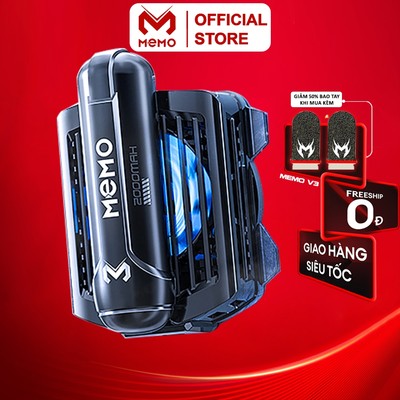 Quạt tản nhiệt điện thoại sò lạnh có pin MEMO CX12 gaming từ tính làm mát chơi game pubg ff tốc chiến liên quân mobile